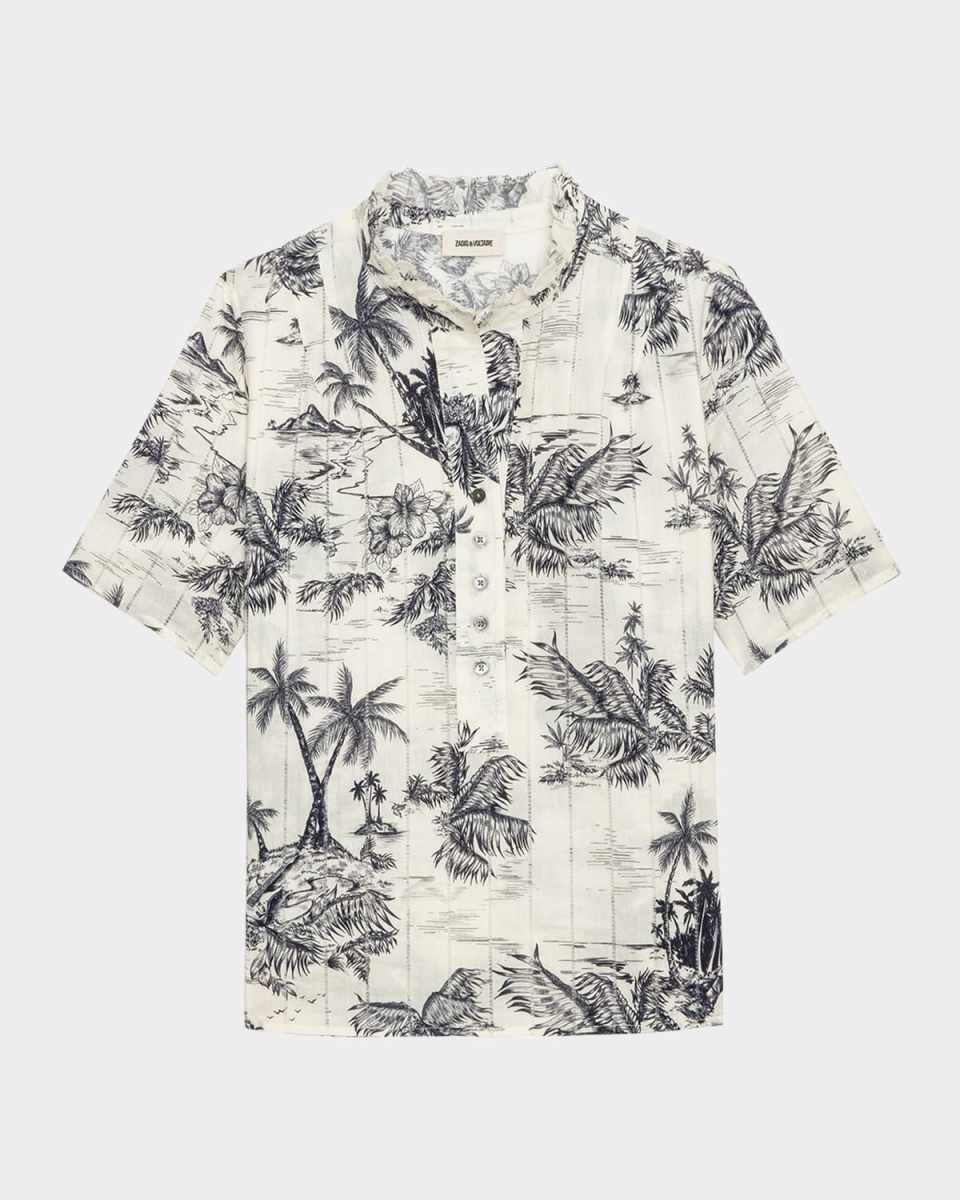 Topher Tropical Island Blous